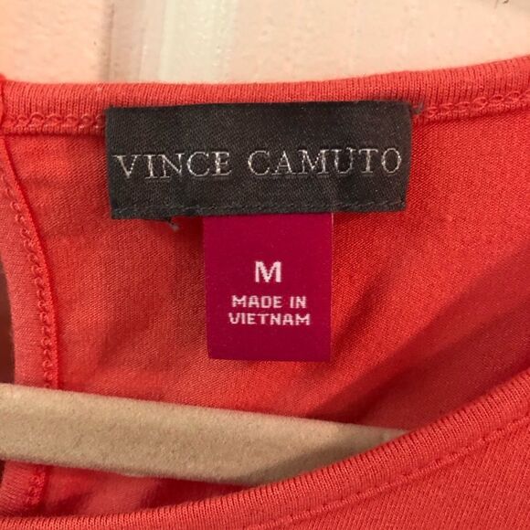 Vince Camuto sleeveless tunic, coral and white - Picture 2 of 5